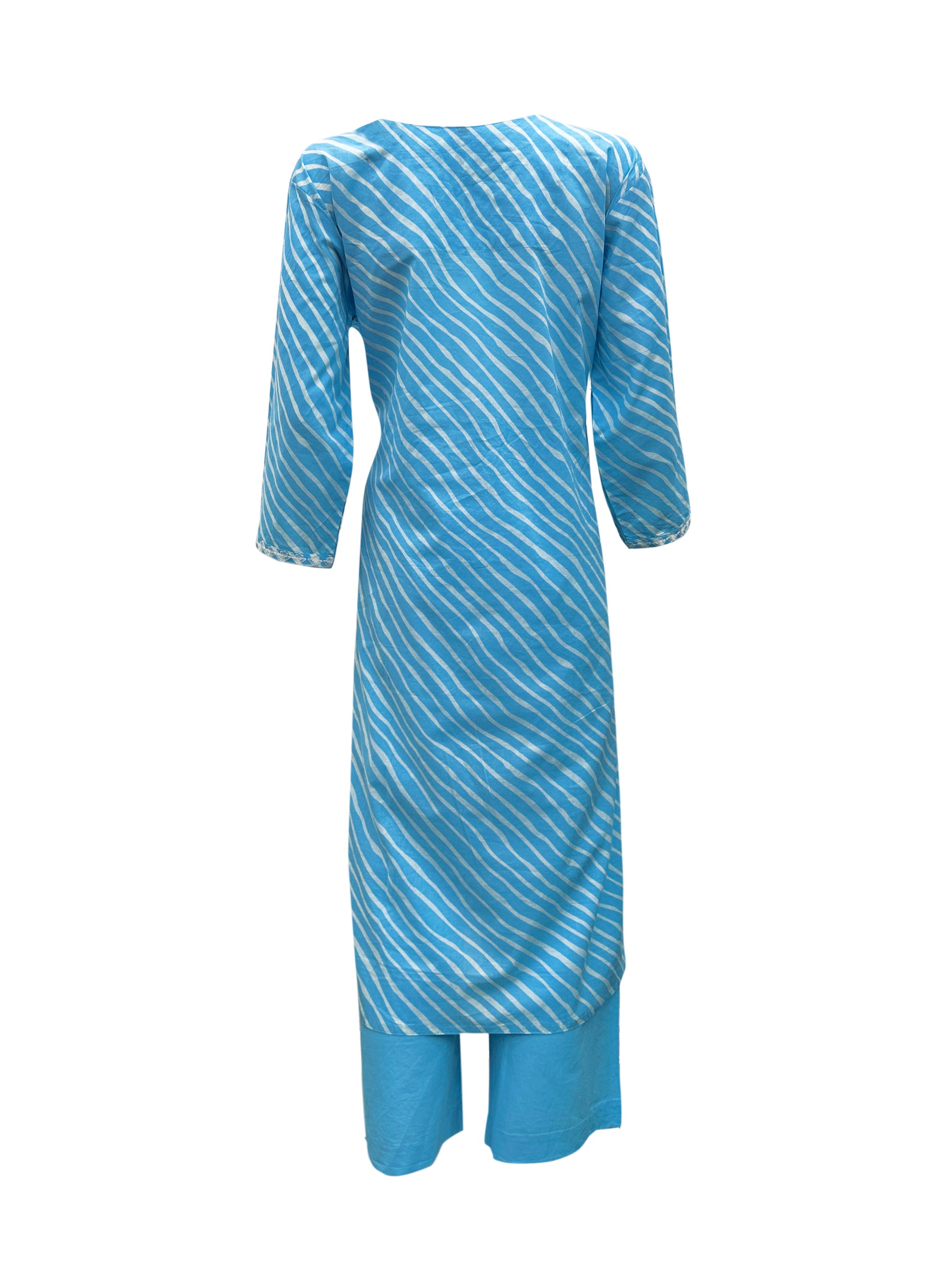 Blue Breeze Leheriya Cotton Suit Set