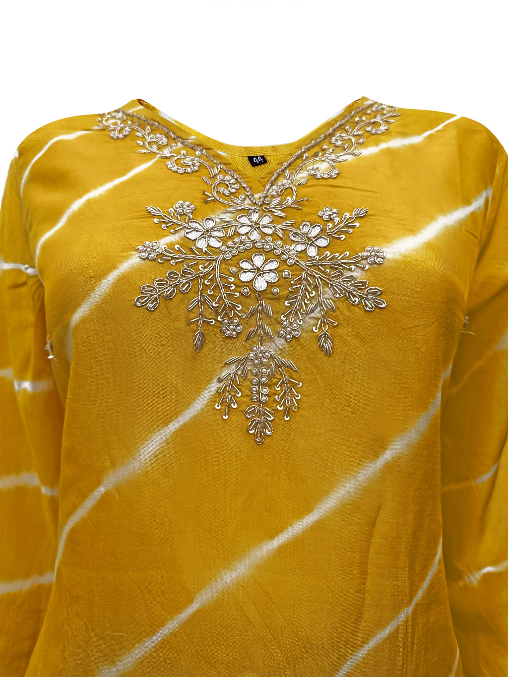 Sunlit Serenade Muslin Silk Leheriya Suit Set